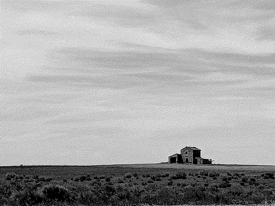 Dithering. Una antigua y abandonada casa de campo, en mitad de la nada.